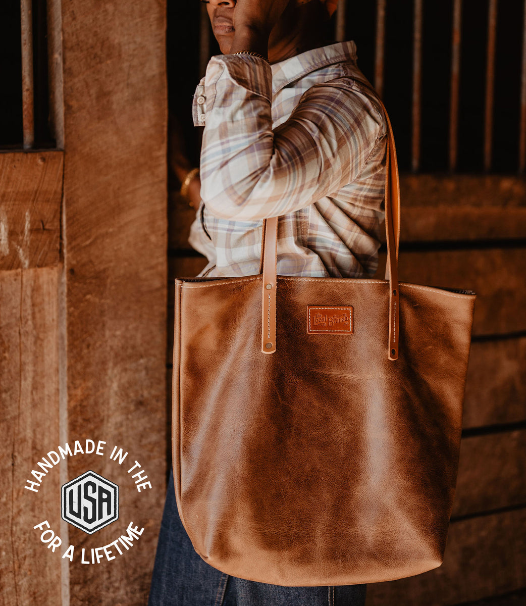 Leather Carryall Tote Bag – Handmade & USA Made – The Local Branch