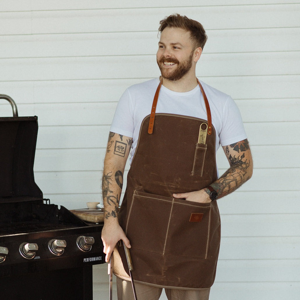 Waxed Canvas Apron Gift Set - Handmade in The USA