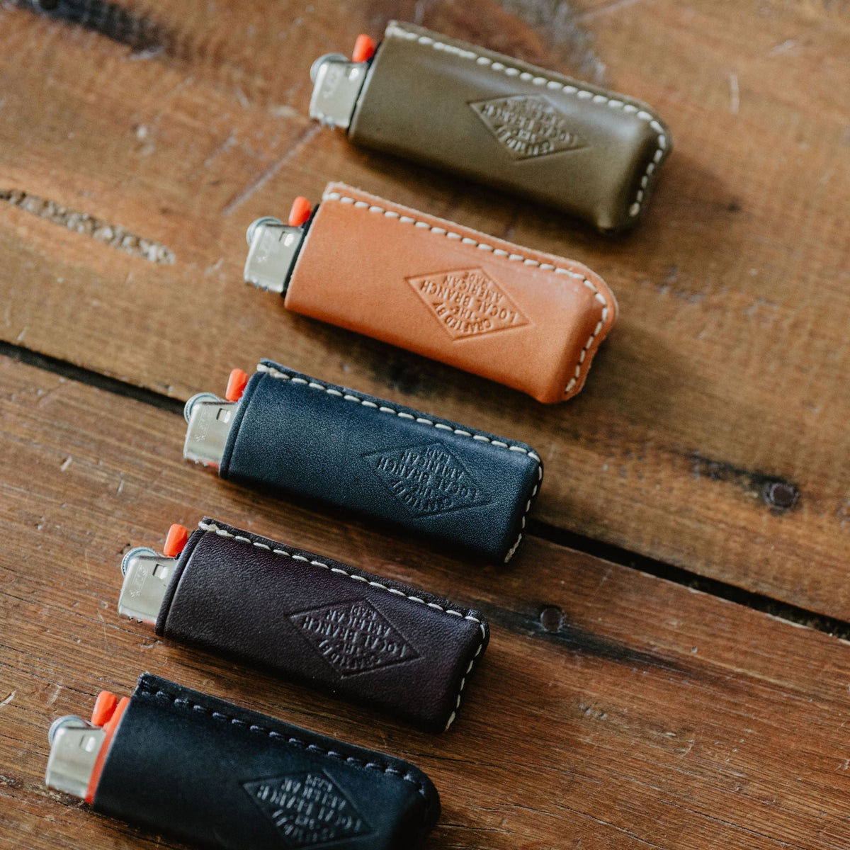 leather lighter case