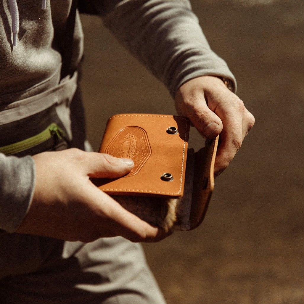 Handcrafted Leather Fly Fishing Wallet - USA MADE – The Local Branch