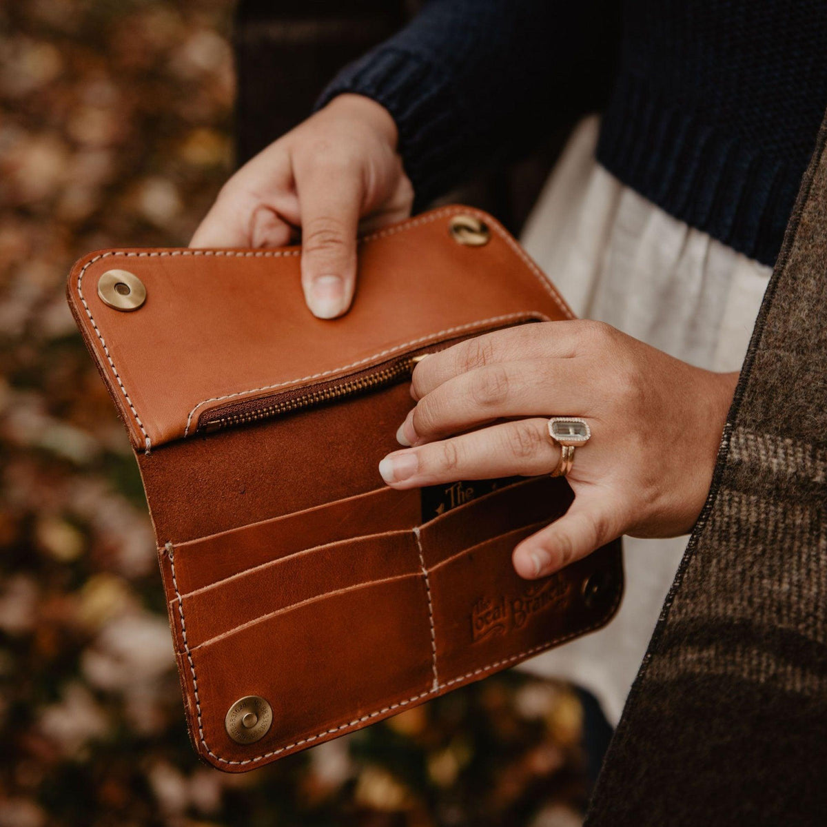 Handmade Leather Pocketbook USA MADE The Local Branch