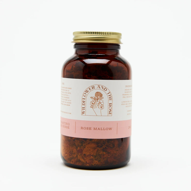 Rose Mallow Hair Conditioning Rinse- Glass Jar - The Local Branch