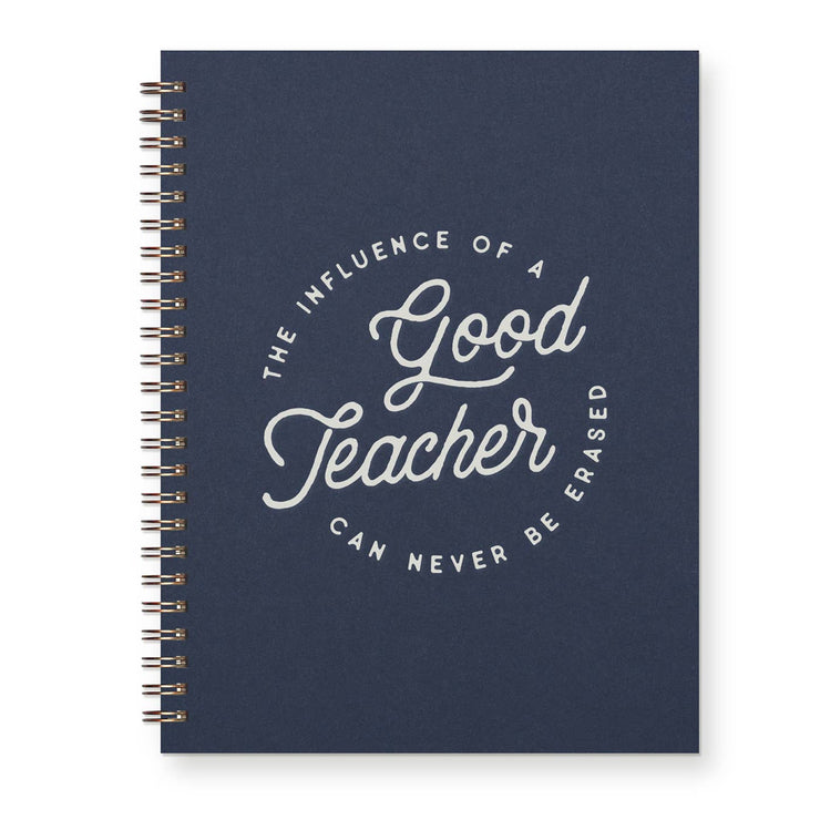 Teacher Influence Journal: Lined Notebook: French Vanilla Cover | Bronze Ink