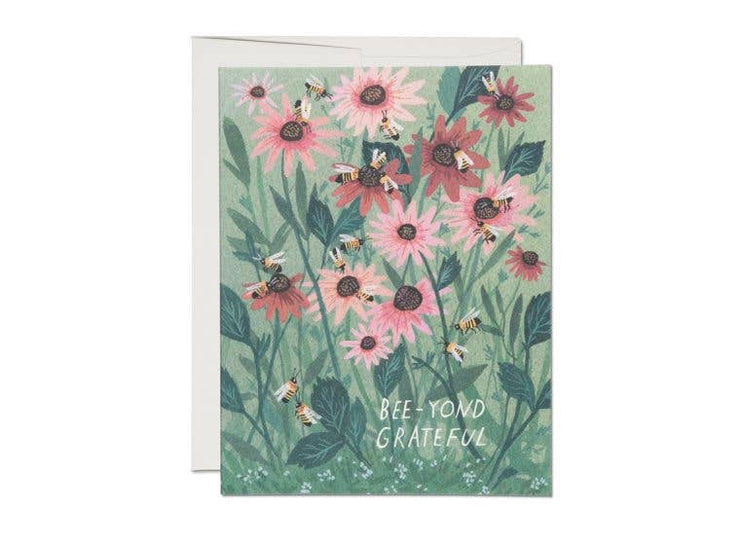 Bee-yond Grateful thank you greeting card - USA Made