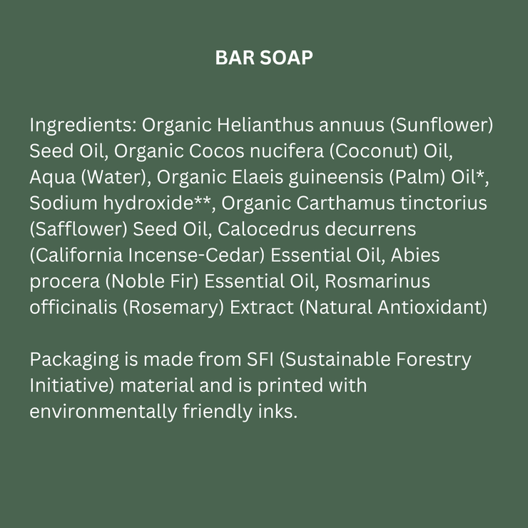 White Sage Organic Bar Soap | Vegan Soap | Organic Soap - USA Made