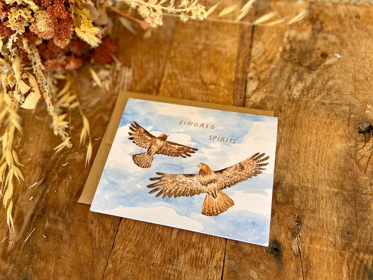 Kindred Spirits Hawk Greeting Card