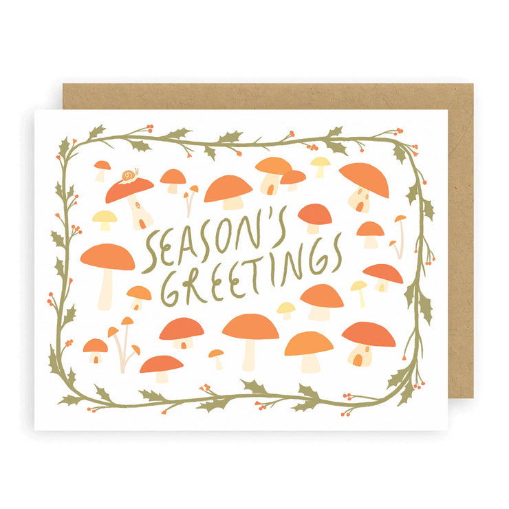 Mushroom Season Greeting Card - USA Made
