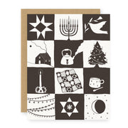 Holiday Patchwork Greeting Card - USA Made