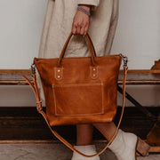 leather messenger style bag 