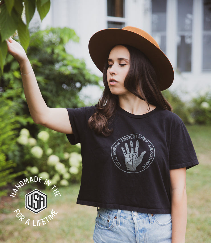 Finger Lakes Cropped Tee - USA Made