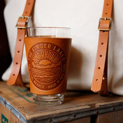 Leather Pint Glass