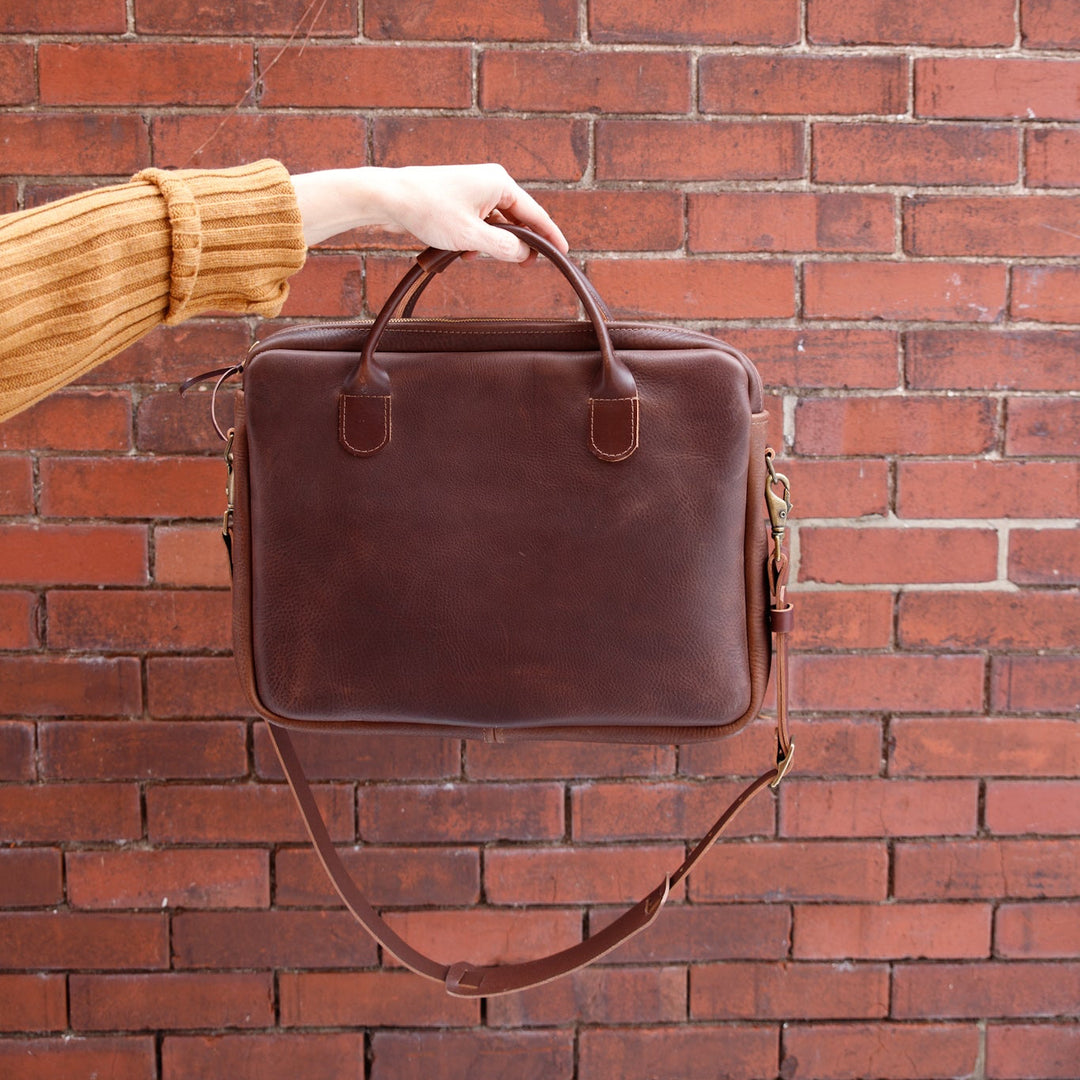 Handmade Leather Briefcase – USA Made | The Local Branch
