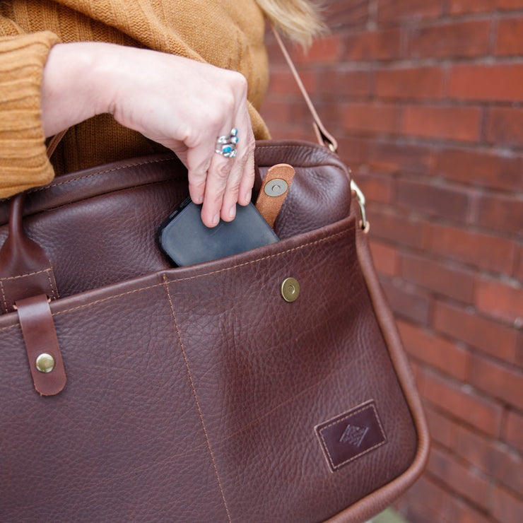 Handmade Leather Briefcase – USA Made | The Local Branch