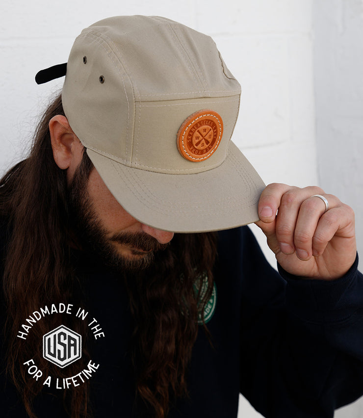 Camp Hat // Leather Patch // Skaneateles Lake  -USA Made
