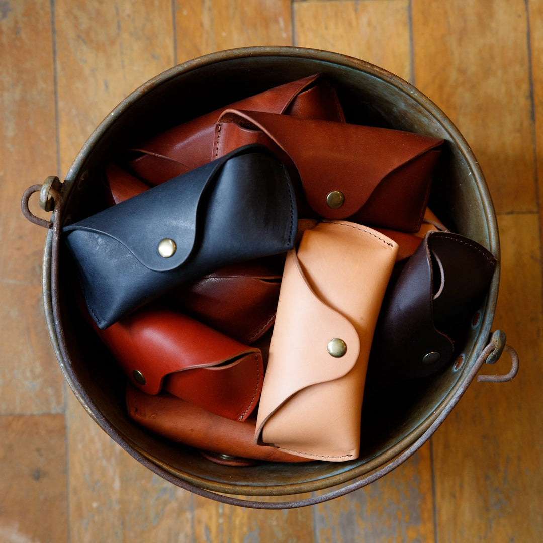 財布・ケース・小物入れ Dutch Leather Company I glasses case Handmade Leather Glasses Case - USA MADE – The Local Branch