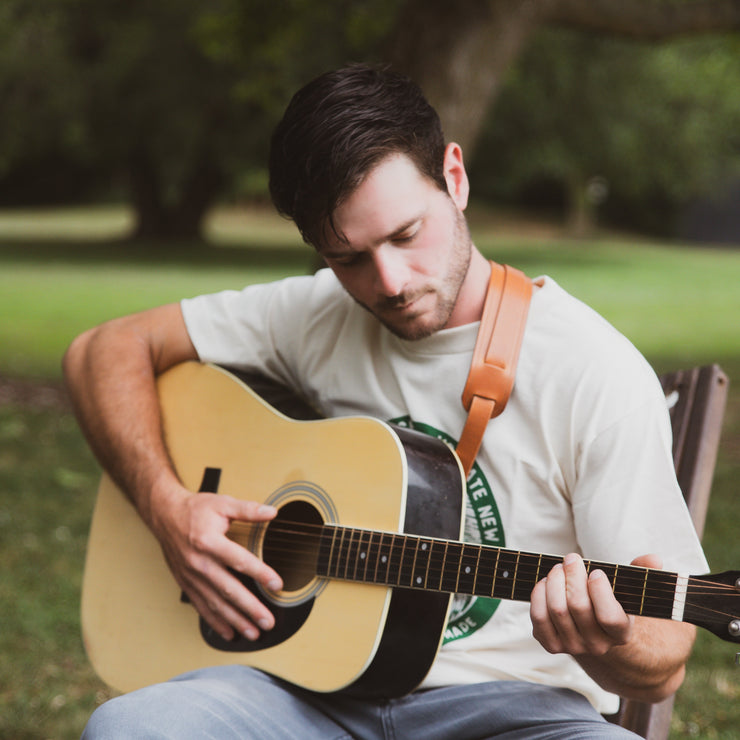 Leather Guitar Strap - USA Made