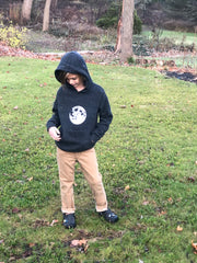 Moon Kid's Sweatshirt - The Local Branch screen printed moon design on kids sweatshirt