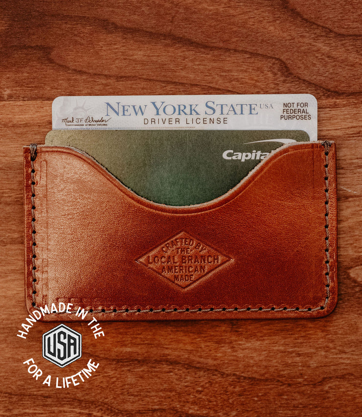 Leather Slip Wallet - USA Made