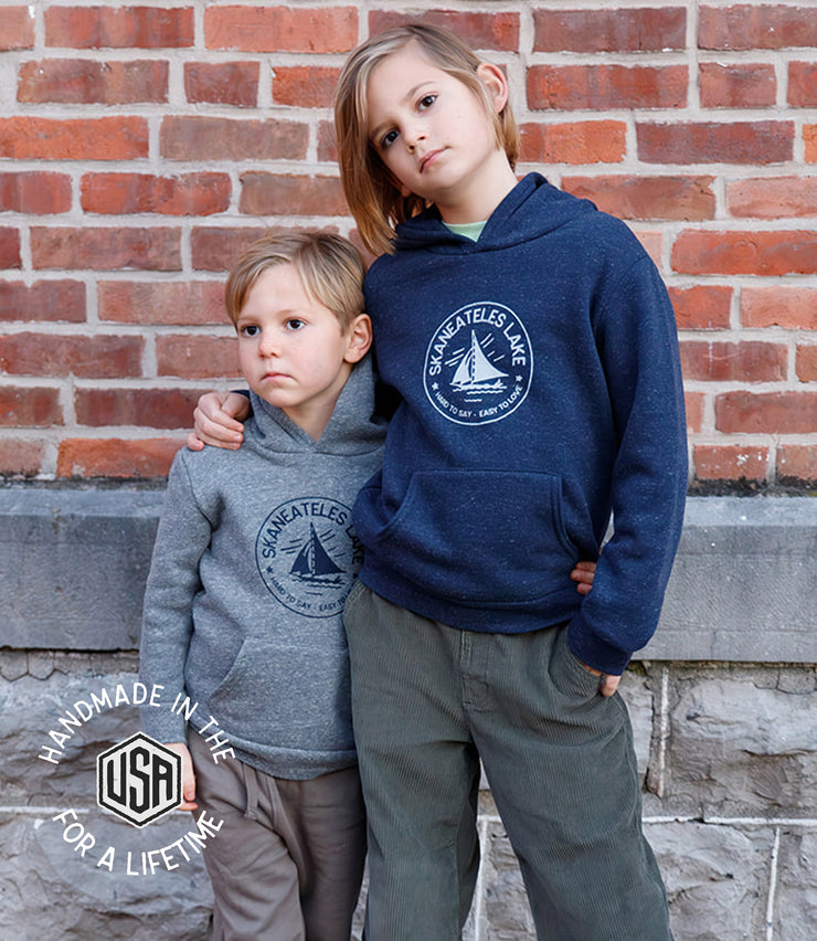 Skaneateles Hard to Say, Easy to Love Kids Hoodie - USA Made