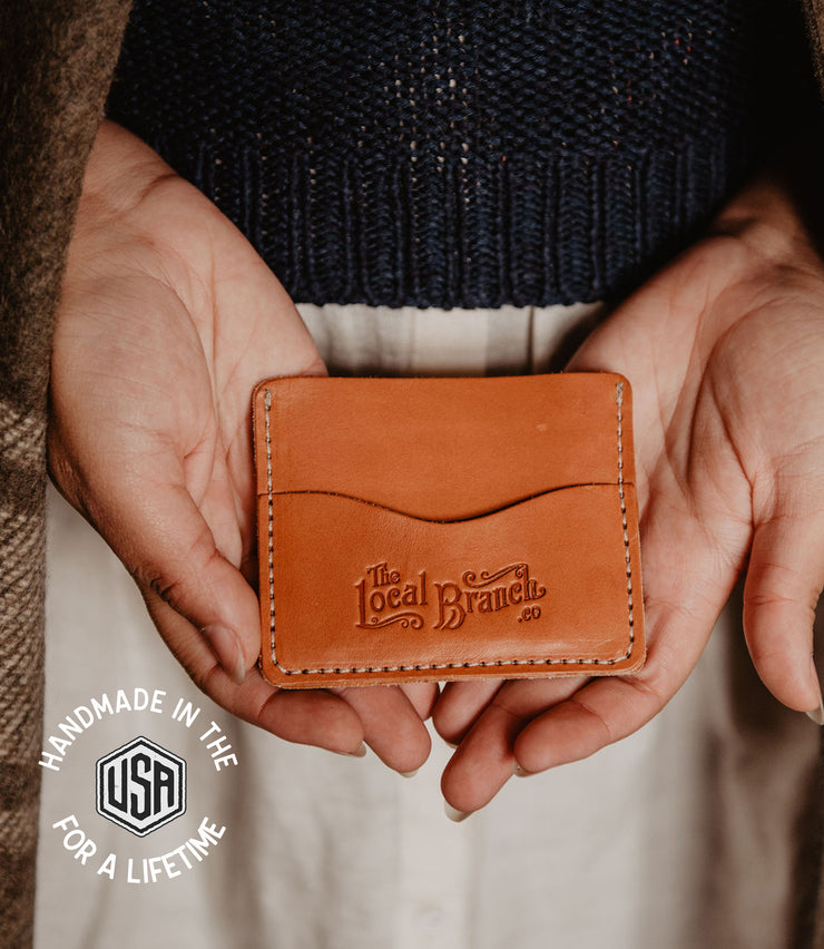 Leather Slim Wallet - USA Made