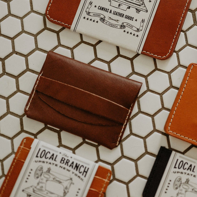 Handcrafted Leather Tuck Wallet - USA MADE – The Local Branch