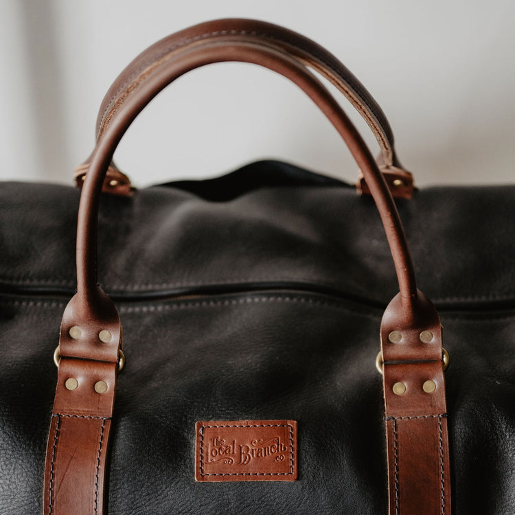 Custom Handcrafted Leather Duffle Bag - USA MADE – The Local Branch