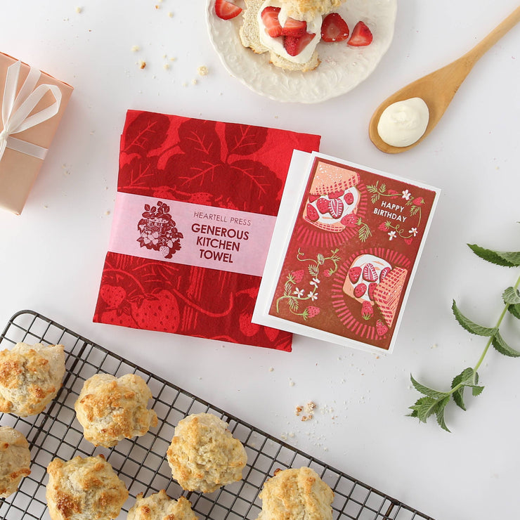 Strawberry Shortcake Birthday Greeting Card - USA Made