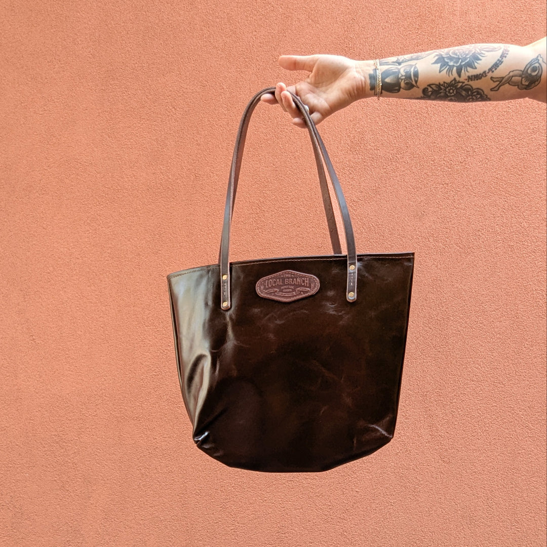 Handmade Leather Tote Bag | USA Made by The Local Branch