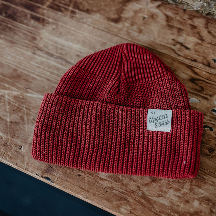 upcycled cotton USA made beanies and socks