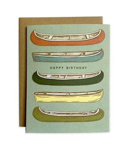 Happy Birthday Canoe Card - The Local Branch