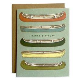 Happy Birthday Canoe greeting Card - The Local Branch
