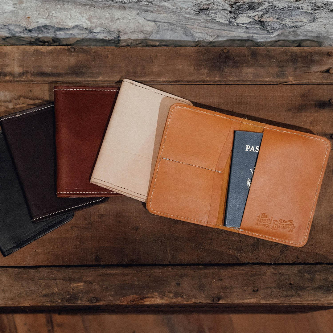 Handmade Leather Passport Case - USA MADE – The Local Branch