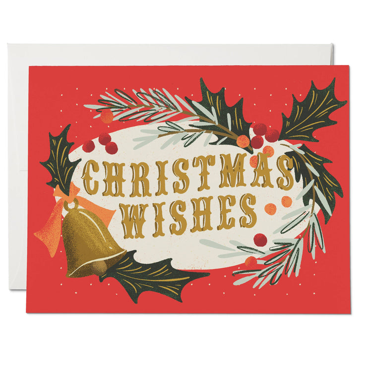 Christmas Wishes holiday greeting card: Singles