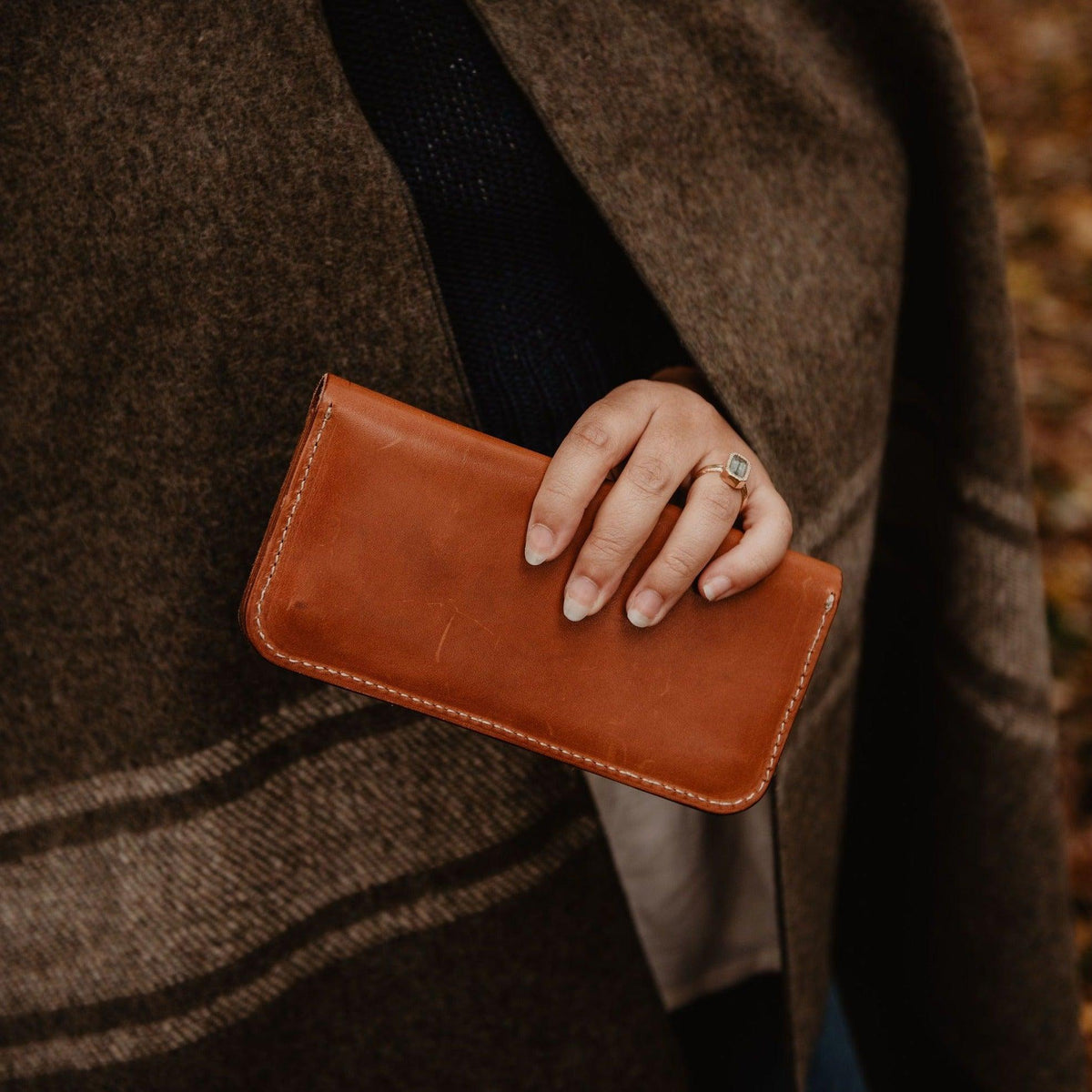 Handmade Leather Pocketbook USA MADE The Local Branch