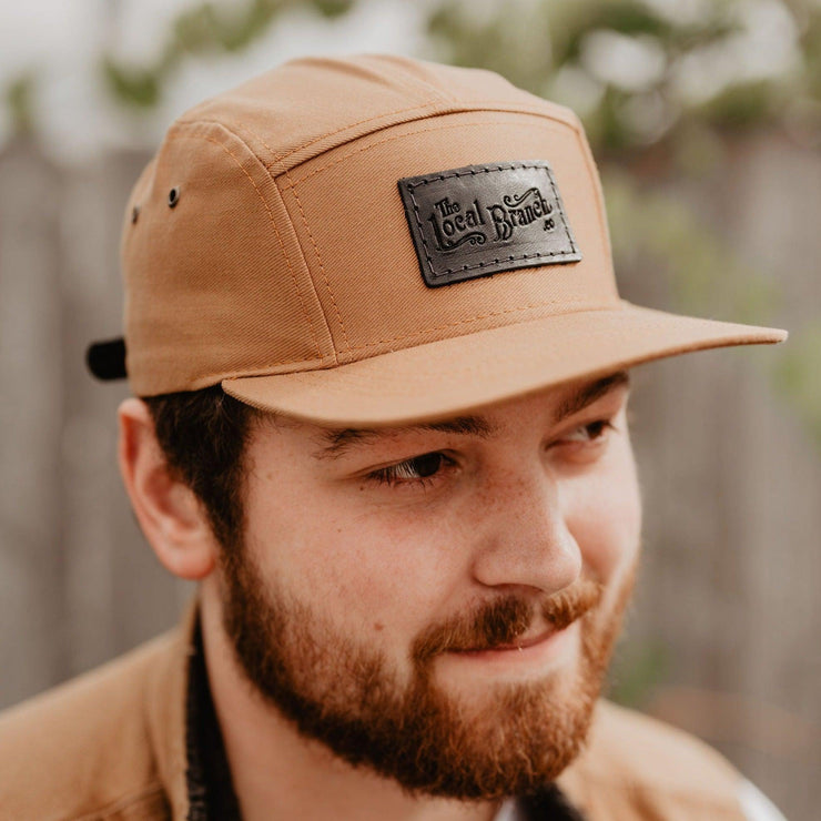 Camp Hat - Camel // Leather Patch - The Local Branch
