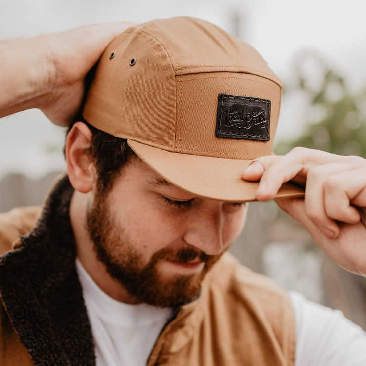 Camp Hat - Camel // Leather Patch - The Local Branch