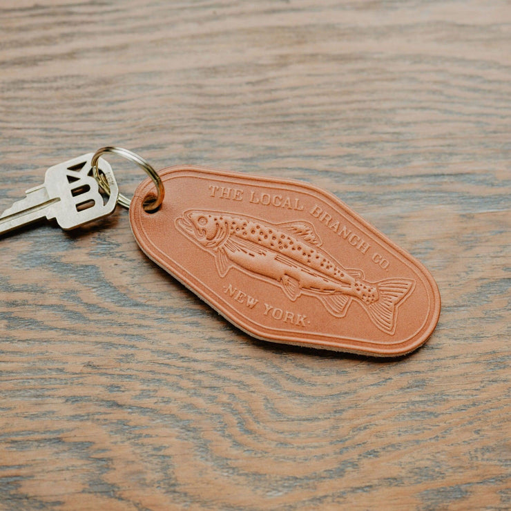 Leather Motel Key Fob - The Local Branch