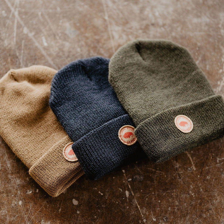 Bison Beanie Camel - The Local Branch