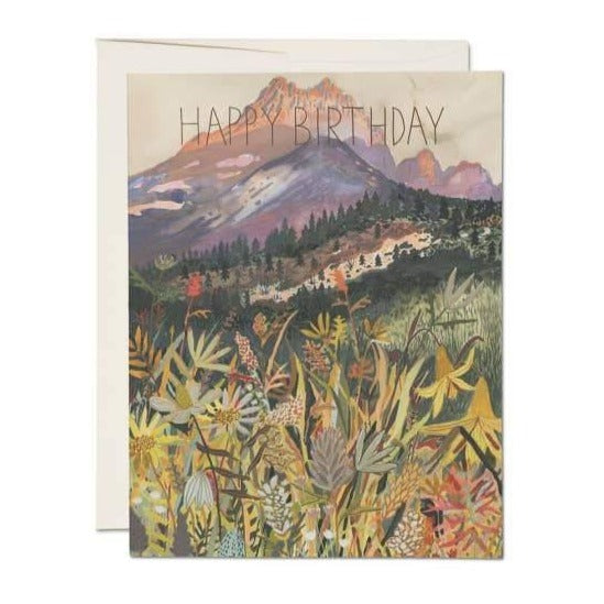 Happy Birthday Mountains Card - The Local Branch