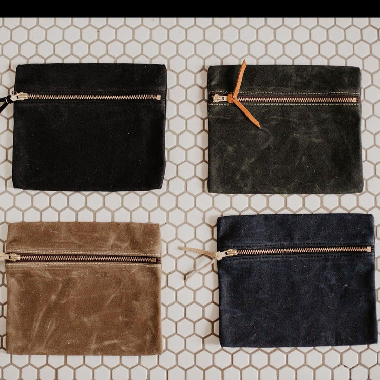 Waxed Canvas Utility Pouch - The Local Branch